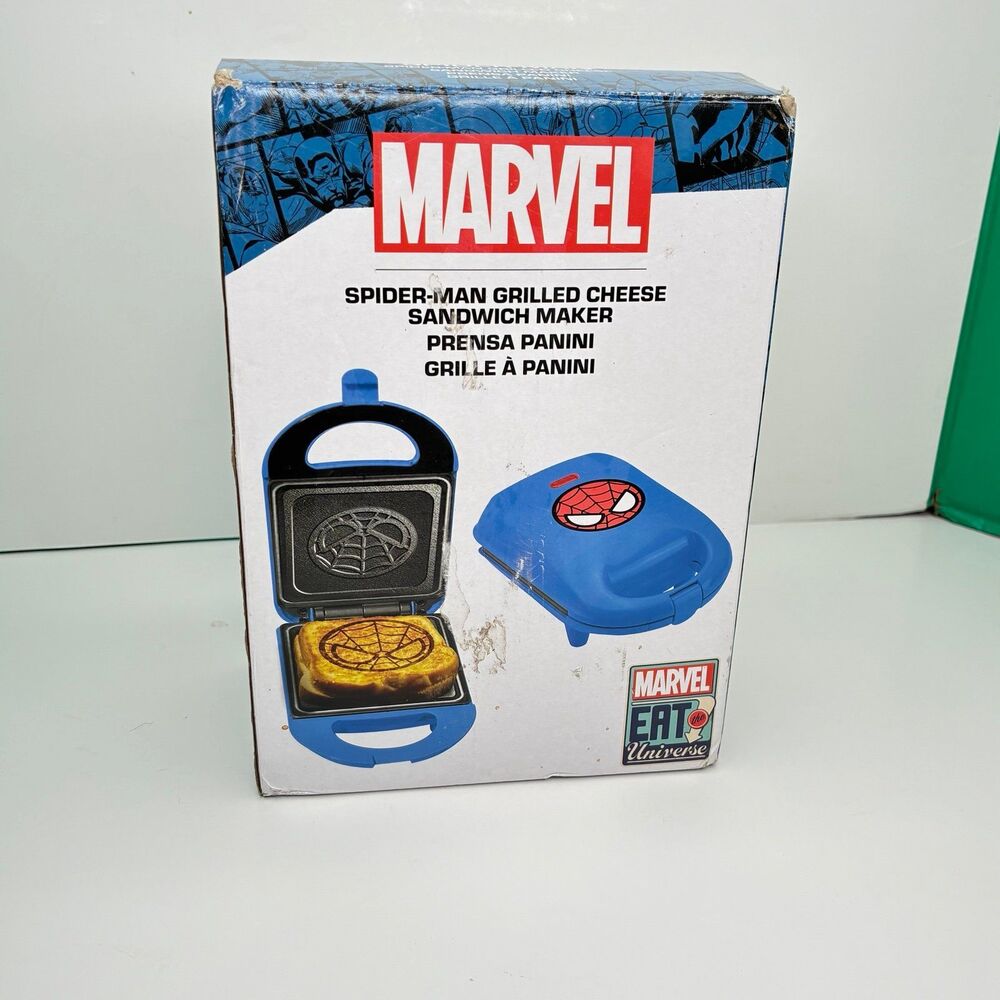 Uncanny Brands Marvel's Spiderman Single Sandwich Maker Panini Grill